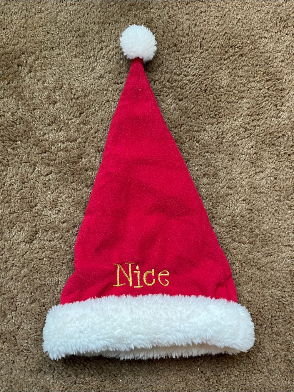 Reversible Santa Hat / Naughty or Nice Hat